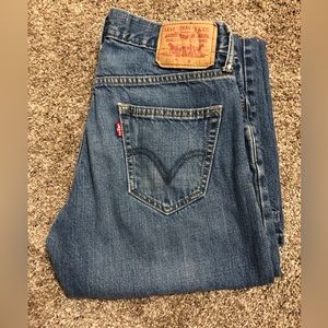 Levi's Mens Jeans 30x30 Blue 514 Slim Straight Dark Wash American Workwear Denim